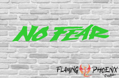 NO FEAR CUSTOM CAR VINYL STICKER DECAL
