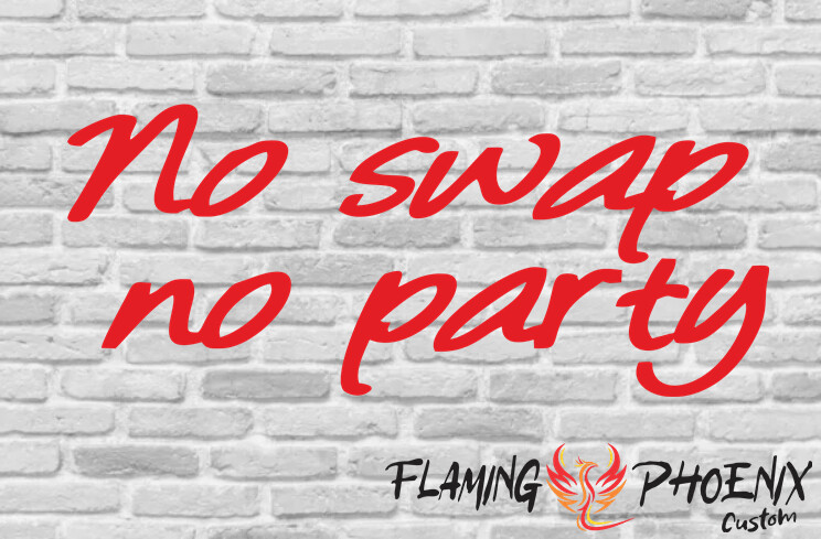 NO SAWP NO PARTY CUSTOM CAR VINYL STICKER DECAL