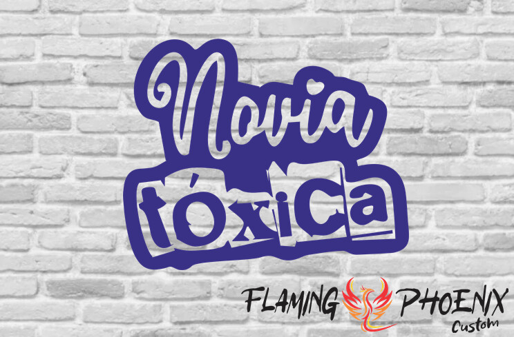 NOVIA TOXICA CUSTOM CAR VINYL STICKER DECAL