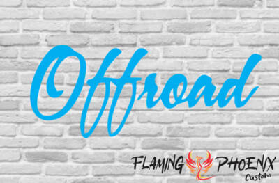 OFFROAD CUSTOM CAR VINYL STICKER DECAL