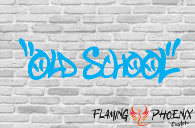 OLD SCHOOL GRAFFITI CUSTOM CAR VINYL STICKER DECAL