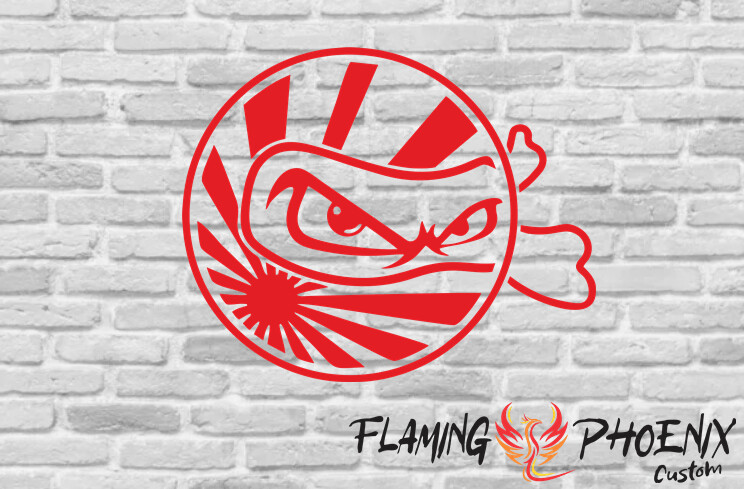FACE NINJA JDM CUSTOM CAR VINYL STICKER DECAL