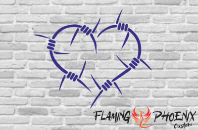 HEART OF THORNS CUSTOM CAR VINYL STICKER DECAL