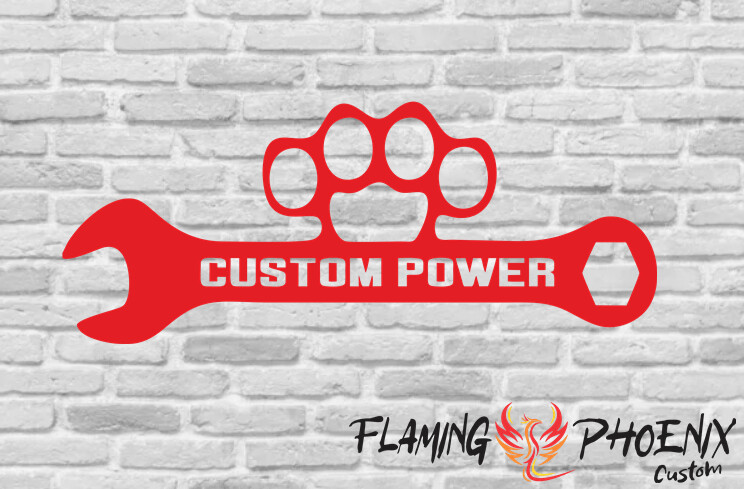 CUSTOM POWER CUSTOM CAR VINYL STICKER DECAL