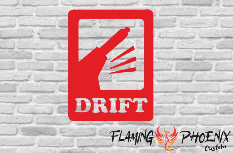 DRIFT SIGNAL CUSTOM CAR VINYL STICKER DECAL