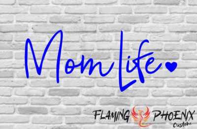 MOM LIFE CUSTOM CAR VINYL STICKER DECAL