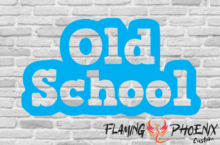 OLD SCHOOL SILHOUETTE CUSTOM CAR VINYL STICKER DECAL