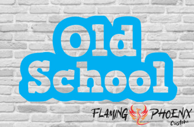 OLD SCHOOL SILHOUETTE CUSTOM CAR VINYL STICKER DECAL