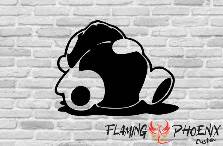 FAT BEAR CUSTOM CAR VINYL STICKER DECAL
