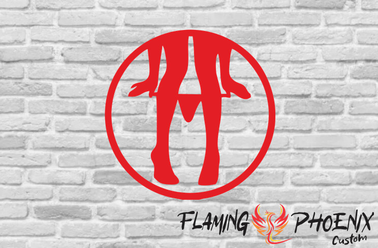 PANTY DROPPER CIRCLE CUSTOM CAR VINYL STICKER DECAL