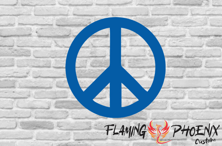 PEACE CUSTOM CAR VINYL STICKER DECAL
