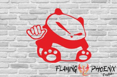 PANDA HAND JDM CUSTOM CAR VINYL STICKER DECAL