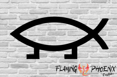 FISH EVOLUTION CUSTOM CAR VINYL STICKER DECAL