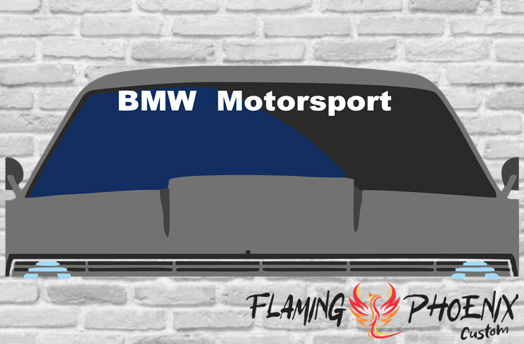 BMW MOTORSPORT - WINDSHIELD BANNER