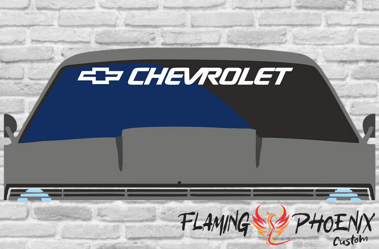 CHEVROLET WITH LOGO - WINDSHIELD BANNER