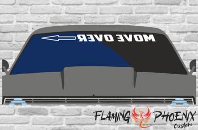 MOVE OVER - WINDSHIELD BANNER