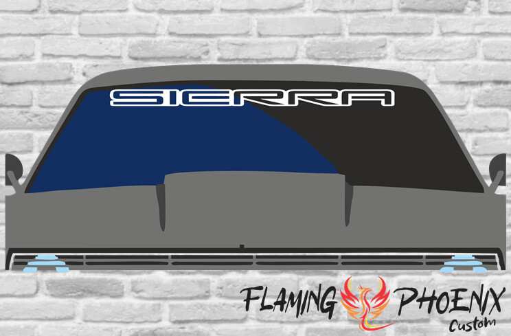 SIERRA (GMC)- WINDSHIELD BANNER