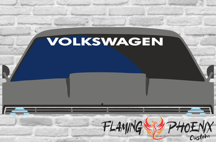 VOLKSWAGEN  - WINDSHIELD BANNER