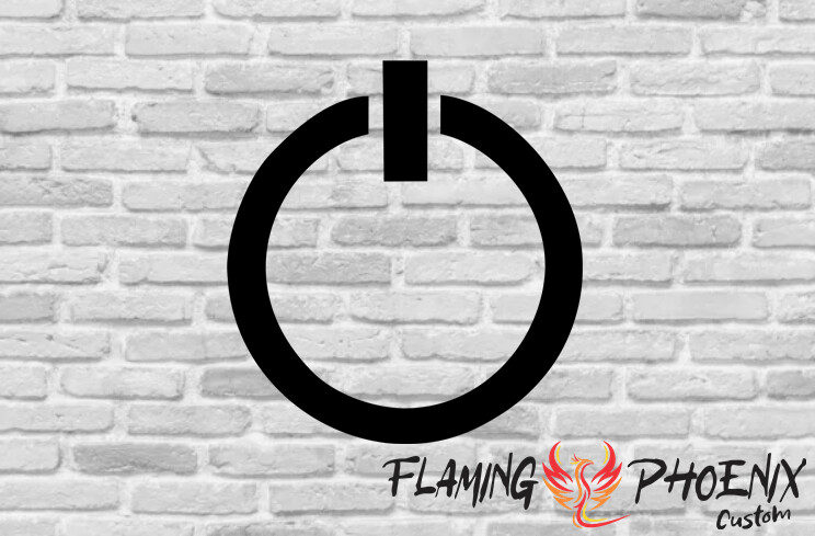 POWER LOGO CUSTOM CAR VINYL STICKER DECAL