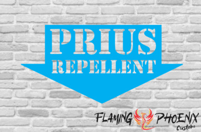 PRIUS REPELLENT CUSTOM CAR VINYL STICKER DECAL