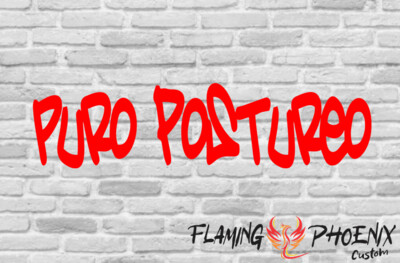 PURO POSTUREO CUSTOM CAR VINYL STICKER DECAL
