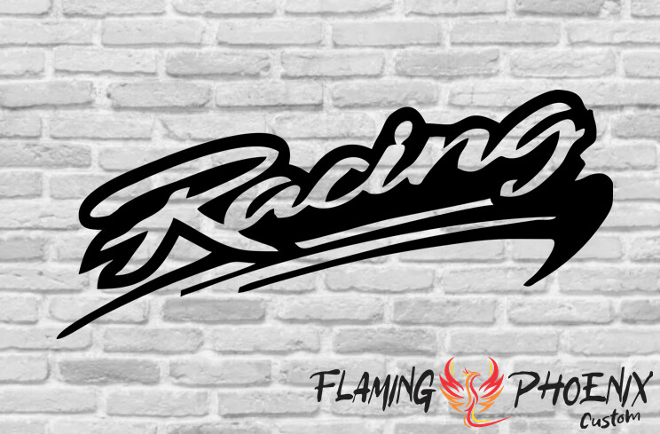 RACING CUSTOM CAR VINYL STICKER DECAL