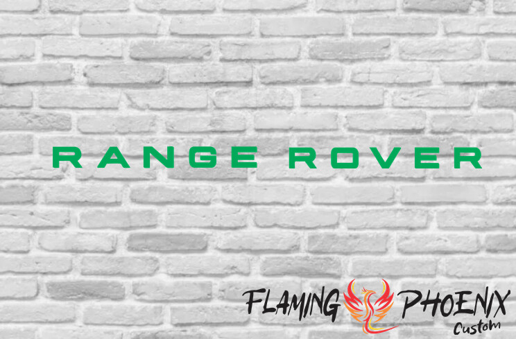 RANGE ROVER CUSTOM CAR VINYL STICKER DECAL
