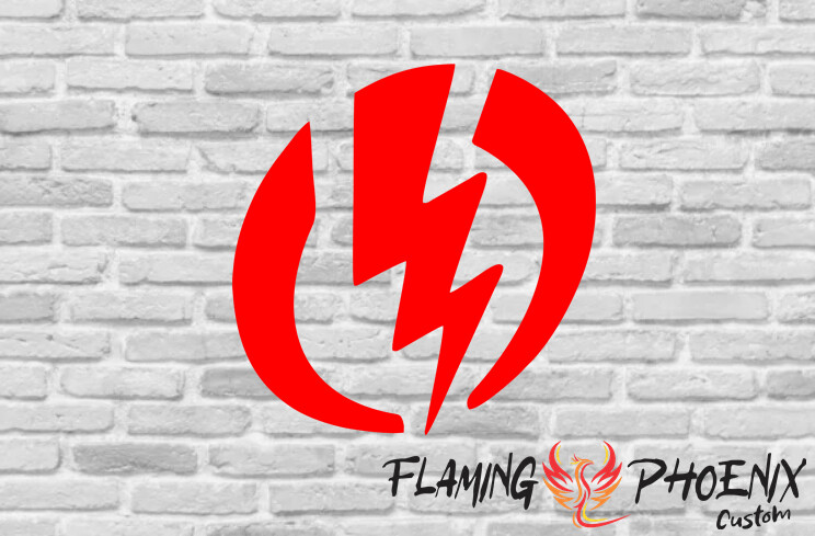 LIGHTNING CUSTOM CAR VINYL STICKER DECAL