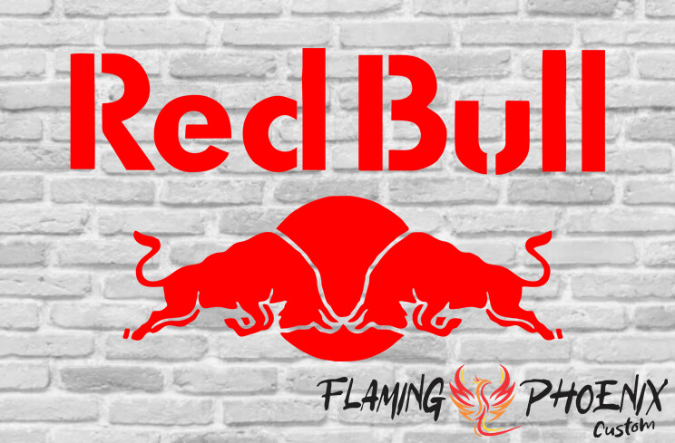 RED BULL CUSTOM CAR VINYL STICKER DECAL