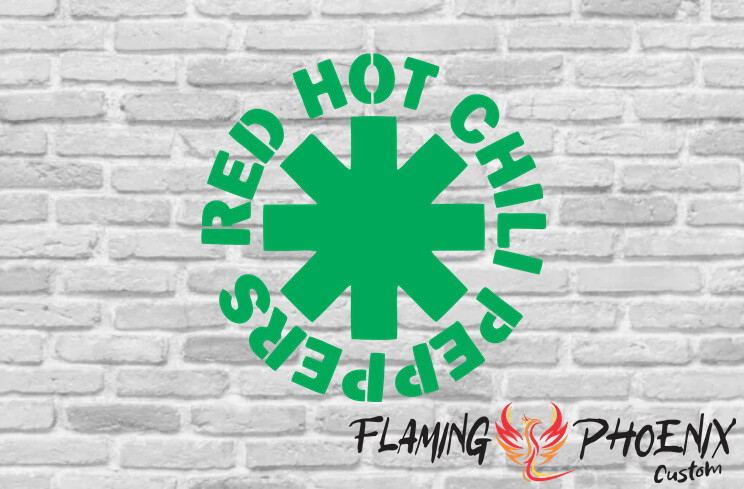 RED HOT CHILI PEPPERS LOGO CUSTOM CAR VINYL STICKER DECAL