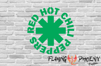 RED HOT CHILI PEPPERS LOGO CUSTOM CAR VINYL STICKER DECAL