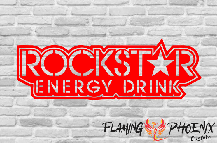 ROCKSTAR ENERGY DRINK CUSTOM CAR VINYL STICKER DECAL