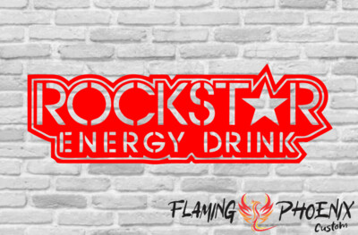 ROCKSTAR ENERGY DRINK CUSTOM CAR VINYL STICKER DECAL
