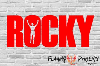 ROCKY CUSTOM CAR VINYL STICKER DECAL