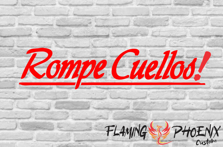 ROMPE CUELLOS CUSTOM CAR VINYL STICKER DECAL