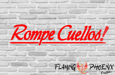 ROMPE CUELLOS CUSTOM CAR VINYL STICKER DECAL