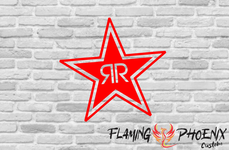 ROCKSTAR LOGO CUSTOM CAR VINYL STICKER DECAL