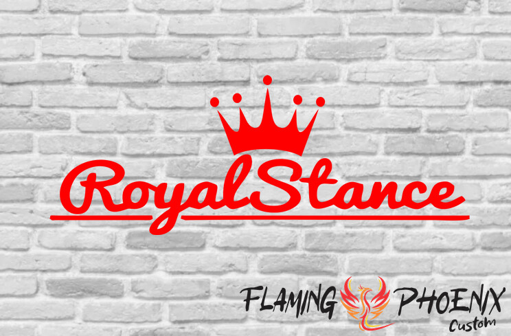 ROYAL STANCE CUSTOM CAR VINYL STICKER DECAL