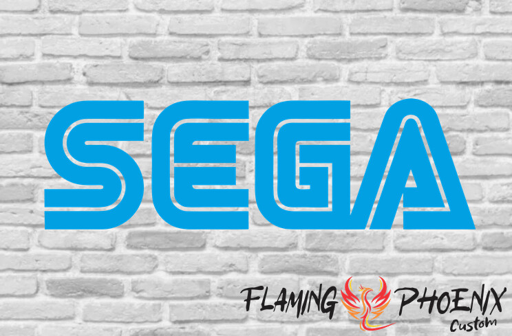 SEGA CUSTOM CAR VINYL STICKER DECAL