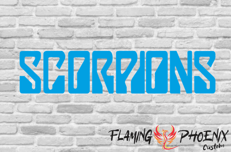 SCORPIONS CUSTOM CAR VINYL STICKER DECAL