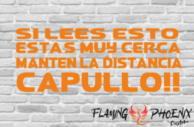 SI LEES ESTO ESTAS MUY CERCA CUSTOM CAR VINYL STICKER DECAL