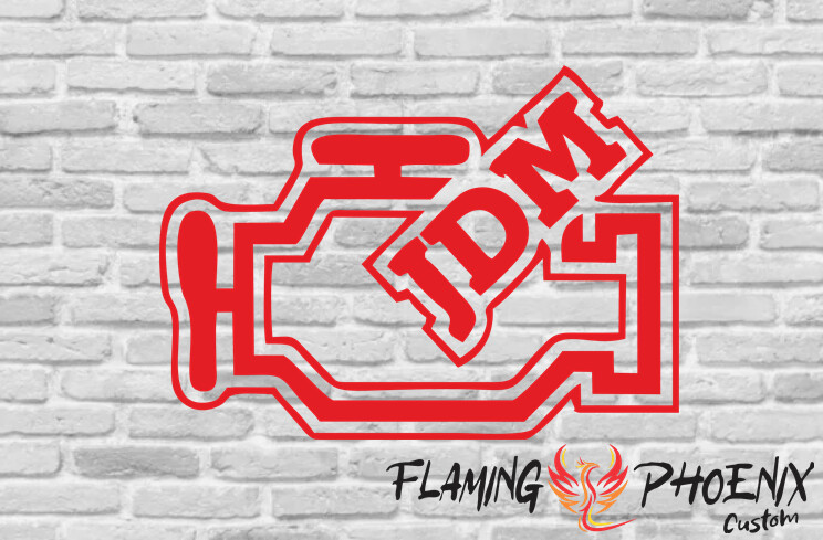 ENGINE JDM CUSTOM CAR VINYL STICKER DECAL