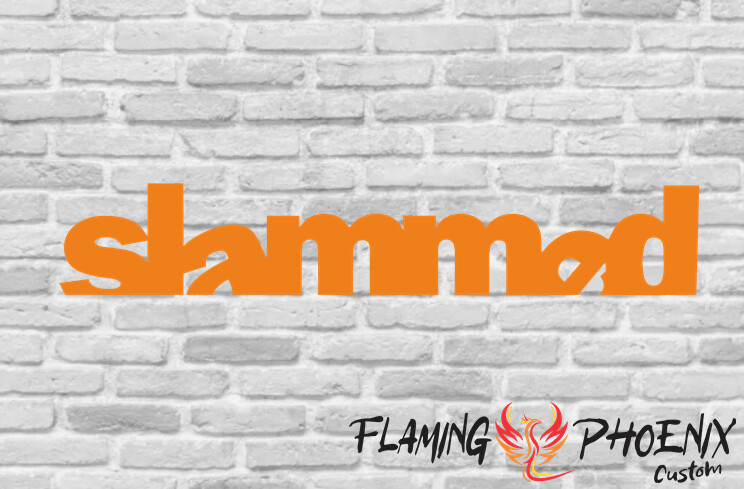SLAMMED CUT CUSTOM CAR VINYL STICKER DECAL