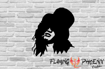 SLASH GNR CUSTOM CAR VINYL STICKER DECAL