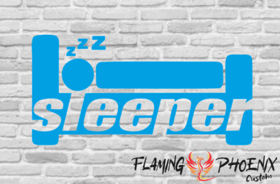 SLEEPER CUSTOM CAR VINYL STICKER DECAL