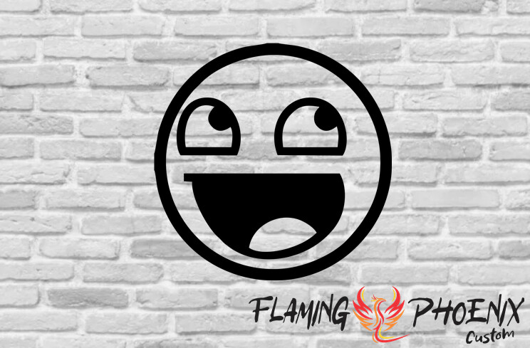 EMOJI SMILE CUSTOM CAR VINYL STICKER DECAL