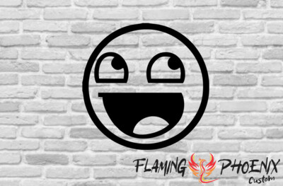 EMOJI SMILE CUSTOM CAR VINYL STICKER DECAL