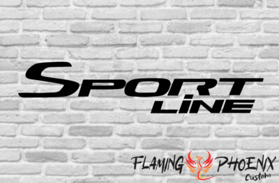 SPORT LINE CUSTOM CAR VINYL STICKER DECAL