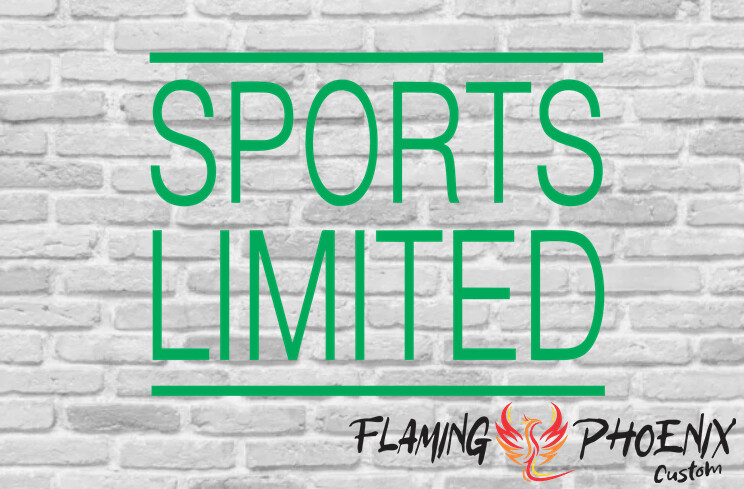 SPORTS LIMITED CUSTOM CAR VINYL STICKER DECAL