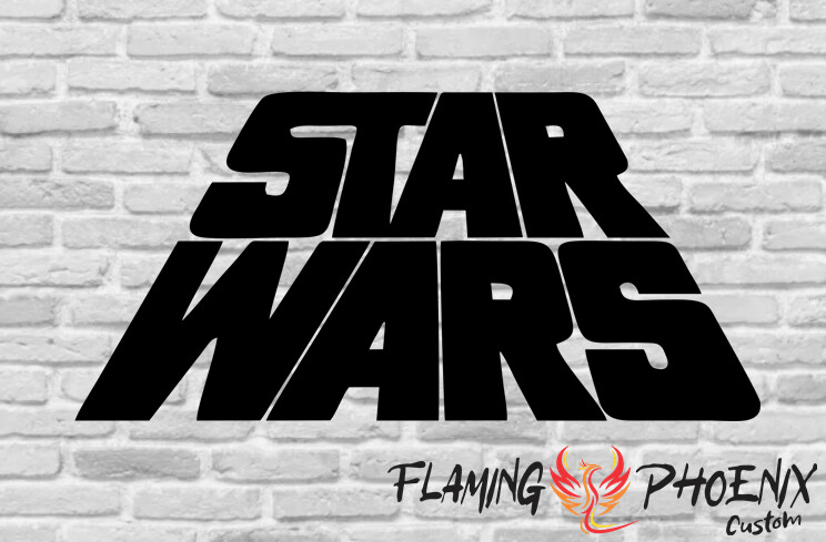 STAR WARS LOGO CUSTOM CAR VINYL STICKER DECAL